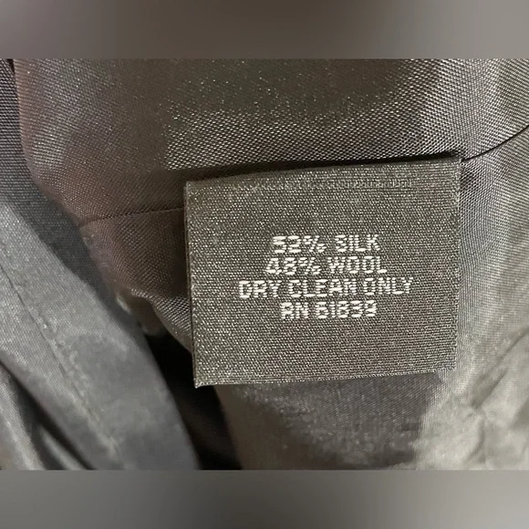 Rickie Freeman Teri Jon Dress Size 8 Black Pink Silk Wool Party Wedding Cocktail - Picture 9 of 9